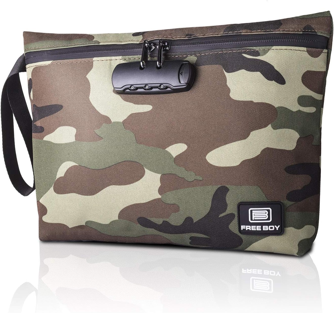Durable Odor-Proof Stash Bag with Combination Lock - 11.8" x 8.6" Smell-Proof Storage Container