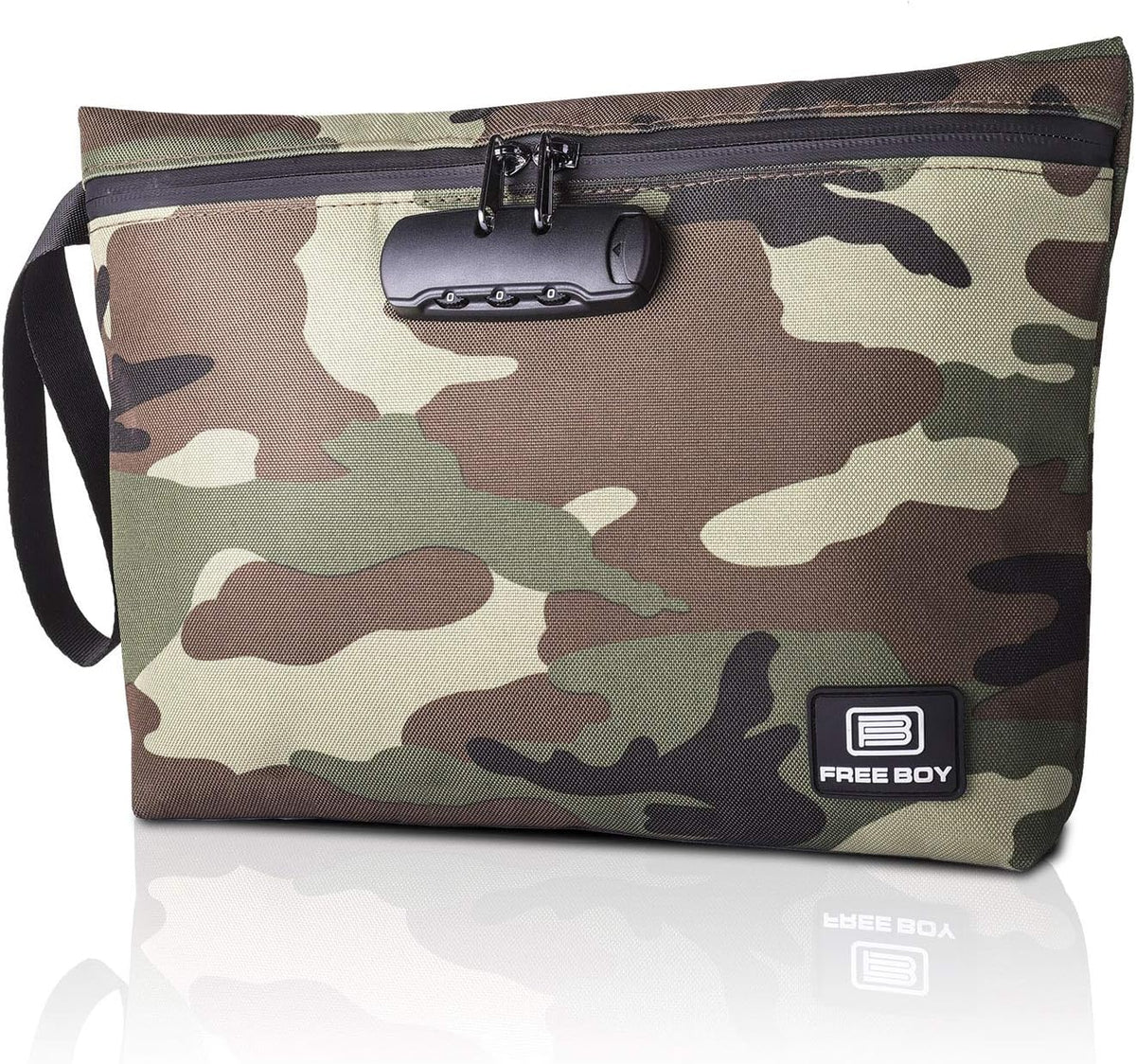 Durable Odor-Proof Stash Bag with Combination Lock - 11.8" x 8.6" Smell-Proof Storage Container