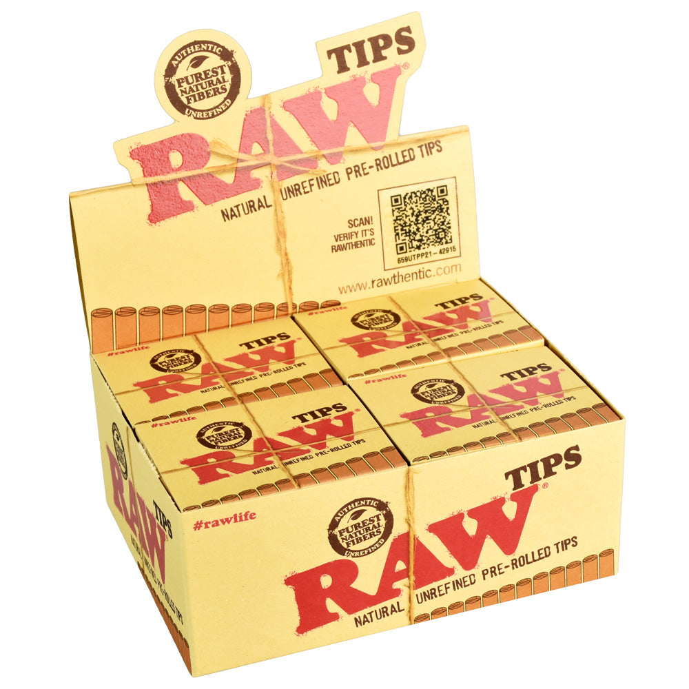 Raw Pre-Rolled Tips - Discreet Smoker