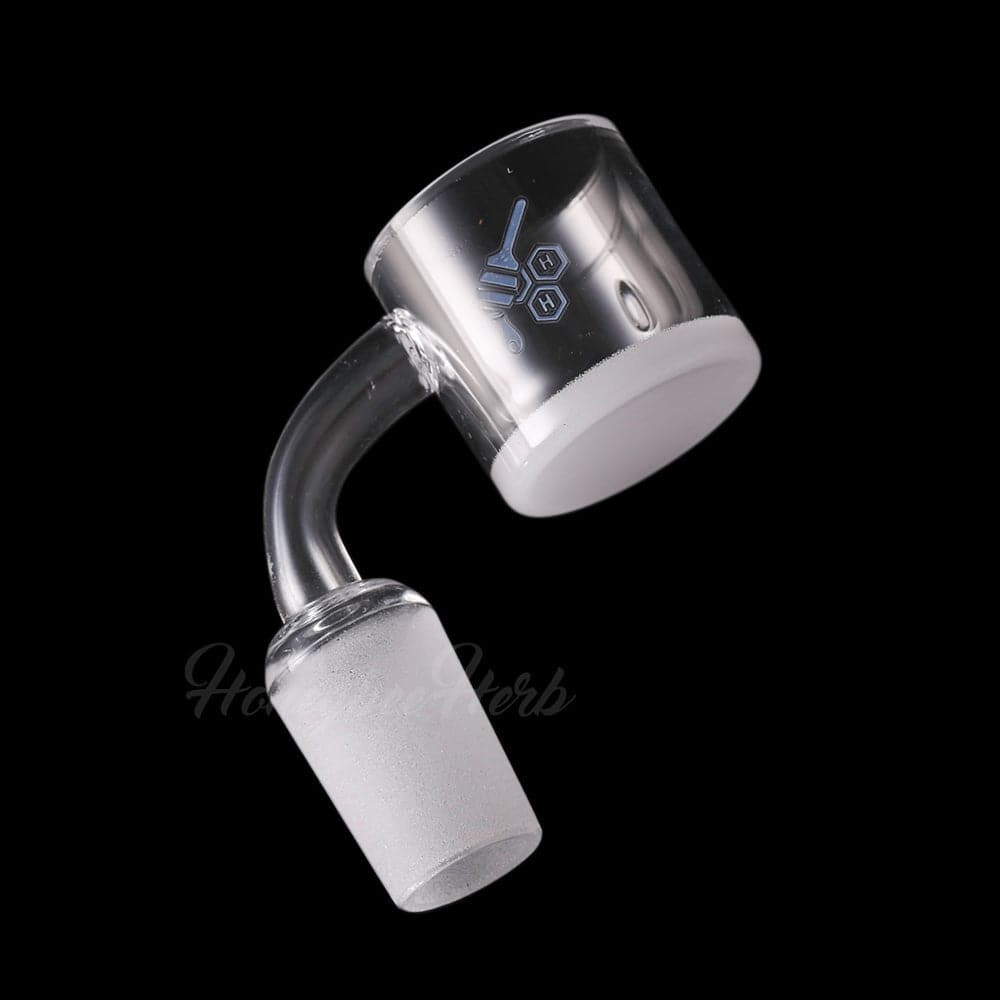 HONEY & MILK XL BEVEL QUARTZ BANGER - 90° DEGREE | YL - Discreet Smoker