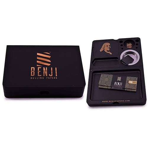 Benji - Bankroll Mini Bamboo Tray Kit - Discreet Smoker