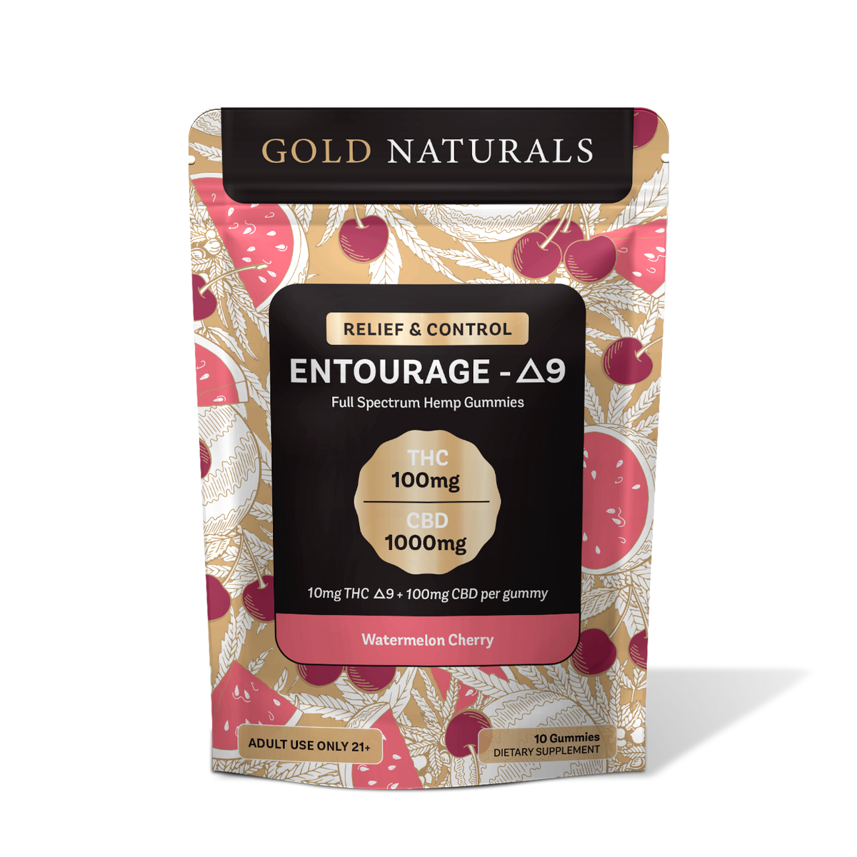 Gold Naturals Entourage Δ9 Gummy - Discreet Smoker