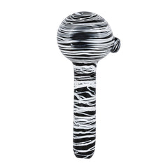 Meditation In Contrast Glass Spoon Pipe - 4.5" - Discreet Smoker