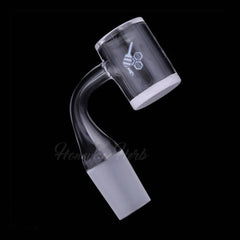 HONEY & MILK BEVEL QUARTZ BANGER - 90° DEGREE | YL - Discreet Smoker