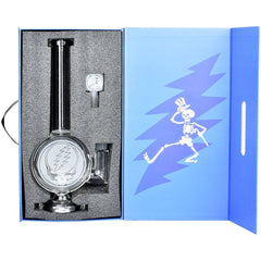 Grateful Dead x Pulsar Round Steal Your Face Water Pipe - 14.5" / 19mm F - Discreet Smoker