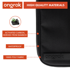 Ongrok Carbon-lined Wallets with Combination Lock V 2.0 | 3" Sizes (Small, Medium, Large) - Discreet Smoker