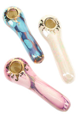 Ancient Creations Ceramics 4″ Ceramic Spoon Hand Pipe – Brass Screen – US-Made