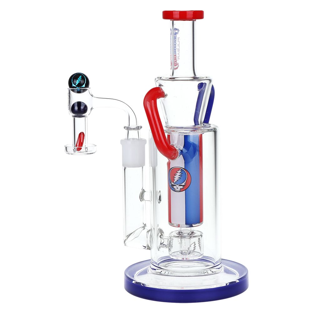 Grateful Dead x Pulsar Cascade Waterfall Recycler Rig Set - 9" / 14mm F - Discreet Smoker