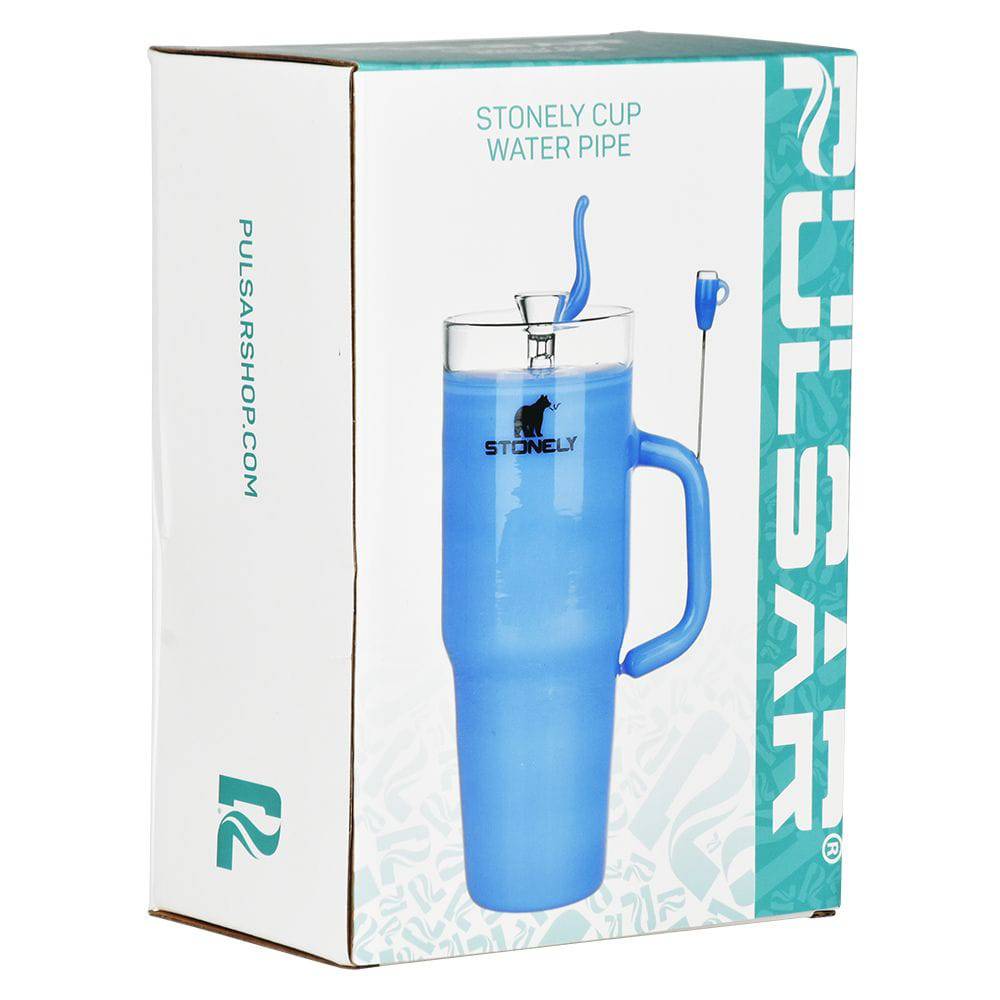 Pulsar Stonely Cup Glass Water Pipe | 8.5" | 14mm F - Discreet Smoker