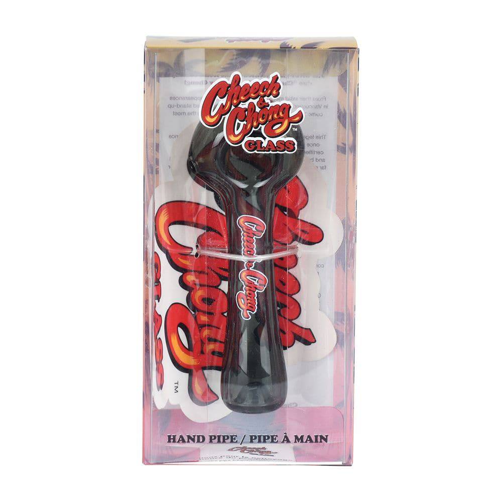 Cheech & Chong Glass Happy Herbs Spoon Pipe | 4.5" - Discreet Smoker