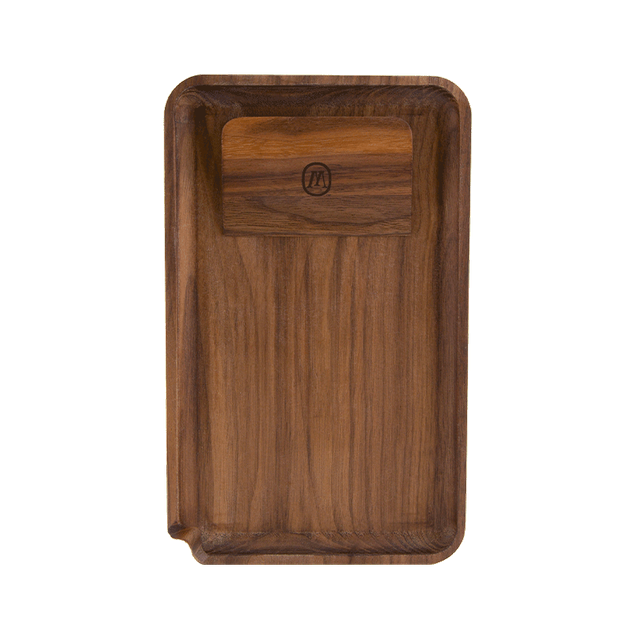 Marley Natural Black Walnut Prep Tray - Discreet Smoker
