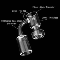 HONEYSUCKLE QUARTZ BANGER - 90° DEGREE | YL - Discreet Smoker