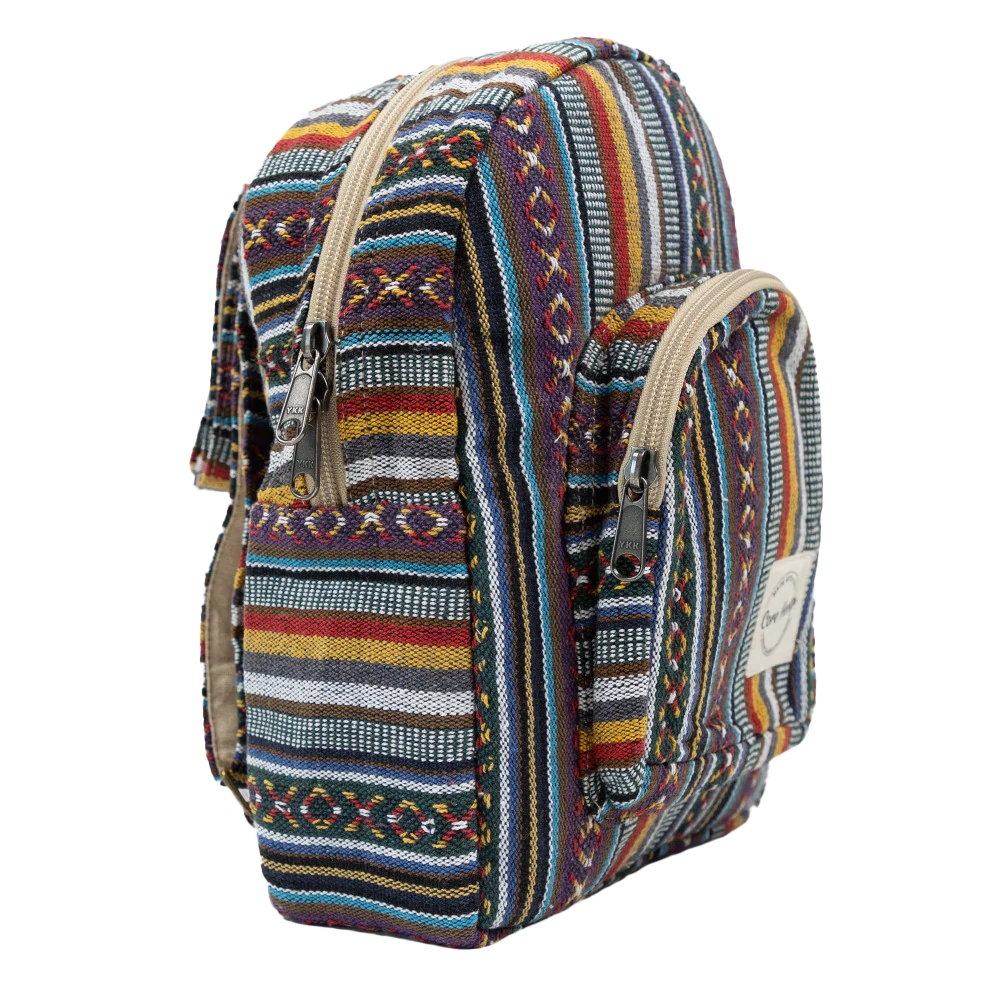 Large Smell Proof Bag with Boho Mini Backpack - Odor Locking Bag