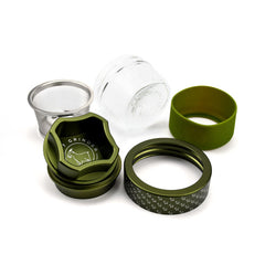 4 Piece Aluminum Herb Grinder | AITH v.I – OG - Repeat Pattern - Discreet Smoker