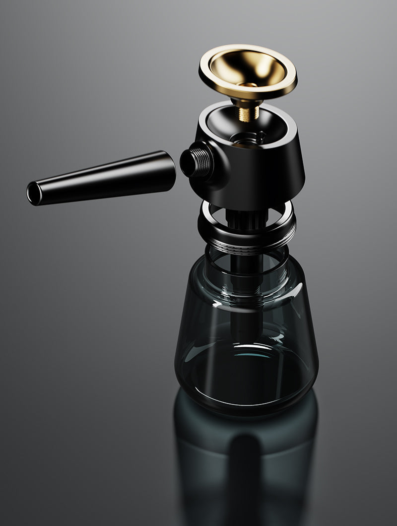 Vessel Element Hand Bubbler [Black] - Discreet Smoker
