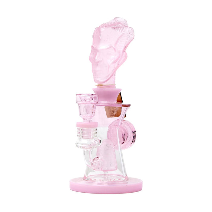 Cheech Glass 10" The Conscious Guru Water Pipe, Pink