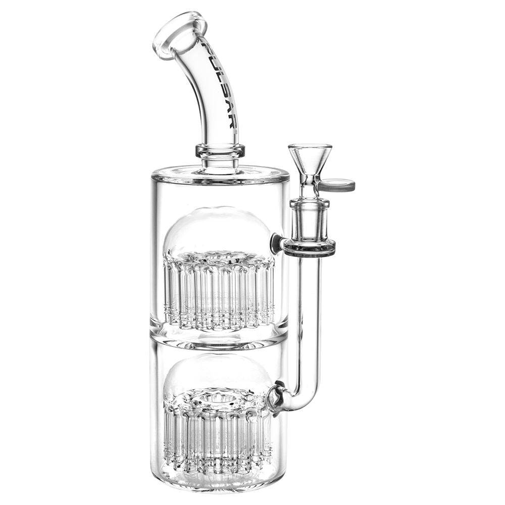 Pulsar 60-Arm Glass Water Pipe - 11" / 14mm F - Discreet Smoker