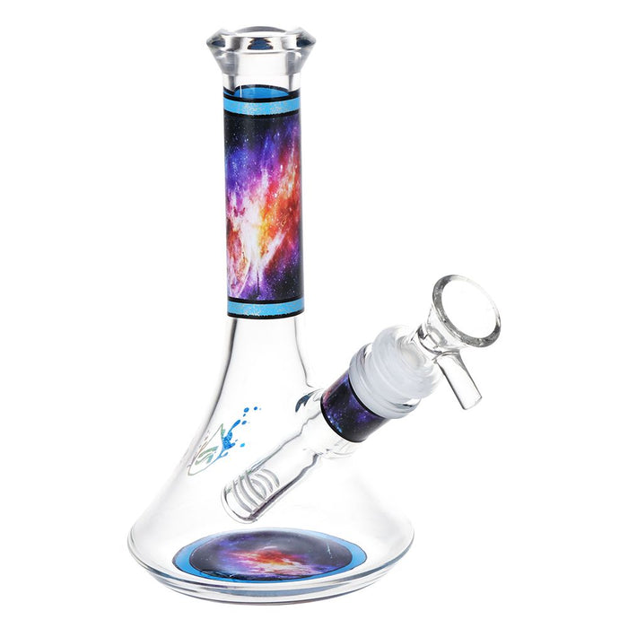 Pulsar Design Series Flared Beaker Glass Water Pipe | 6.75" | 14mm F, Nebular