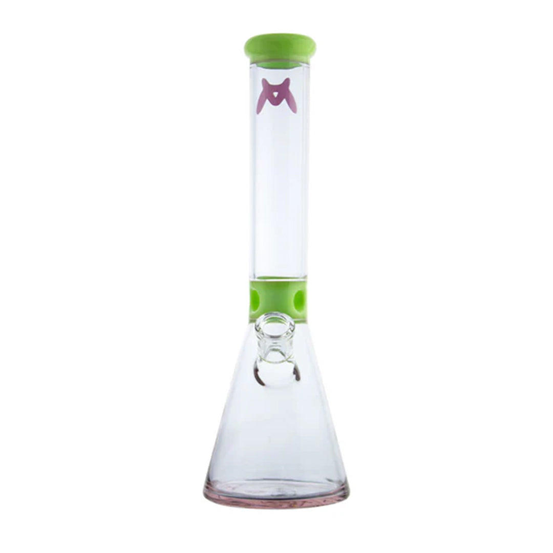 MAV 13.5" Mini Zebra Beaker Water Pipe - Discreet Smoker