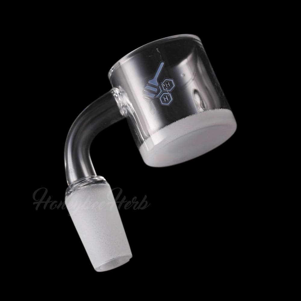 HONEY & MILK XL BEVEL QUARTZ BANGER - 90° DEGREE | YL - Discreet Smoker
