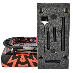 Elevated Metal Rolling Tray & Cone Loader Kit - Death Kiss / 9.25"x4.2" - Discreet Smoker