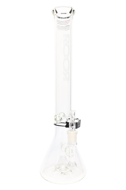ROOR Tech 18" Stemless Beaker Bong with Showerhead Perc – Clear Glass GOG - Discreet Smoker