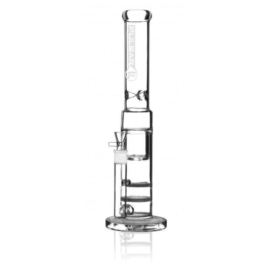 Pulsar Double Honeycomb Perc Bong - Discreet Smoker
