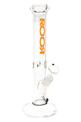 ROOR 14″ 50 mm Straight Tube Bong – Ice Pinch – 5 mm Thick - Discreet Smoker