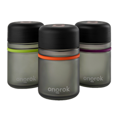 Ongrok Child Resistant Glass Storage Jar, 3 pack x 180ml each - Discreet Smoker