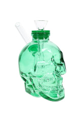 Colored Skull Glass Bong “Bone Bank” – 4″ - Discreet Smoker