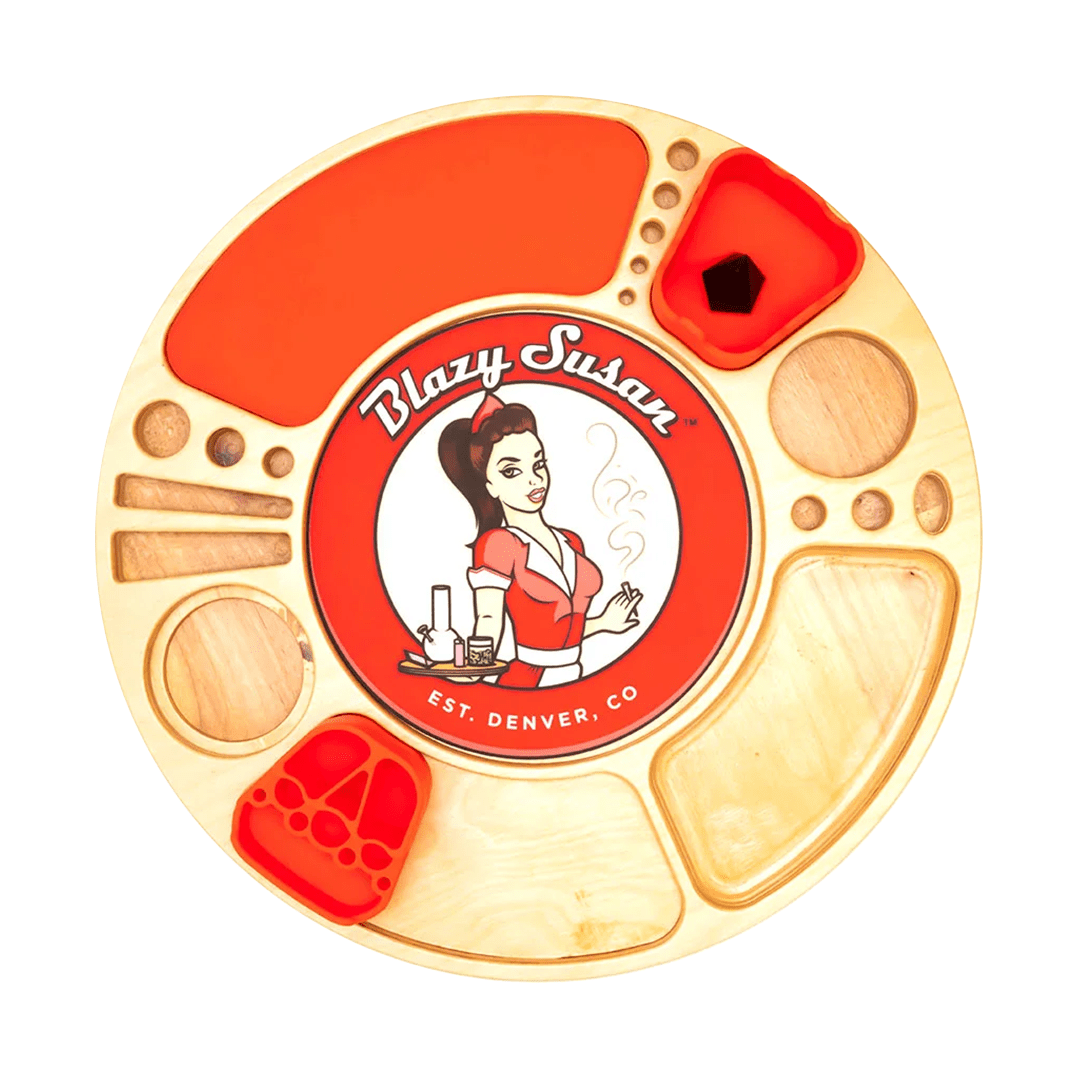 Blazy Susan Spinning Rolling Trays - Discreet Smoker