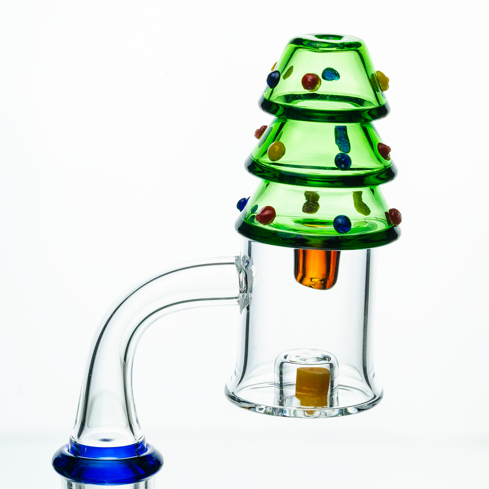 Christmas Tree Glass Carb Cap - Discreet Smoker