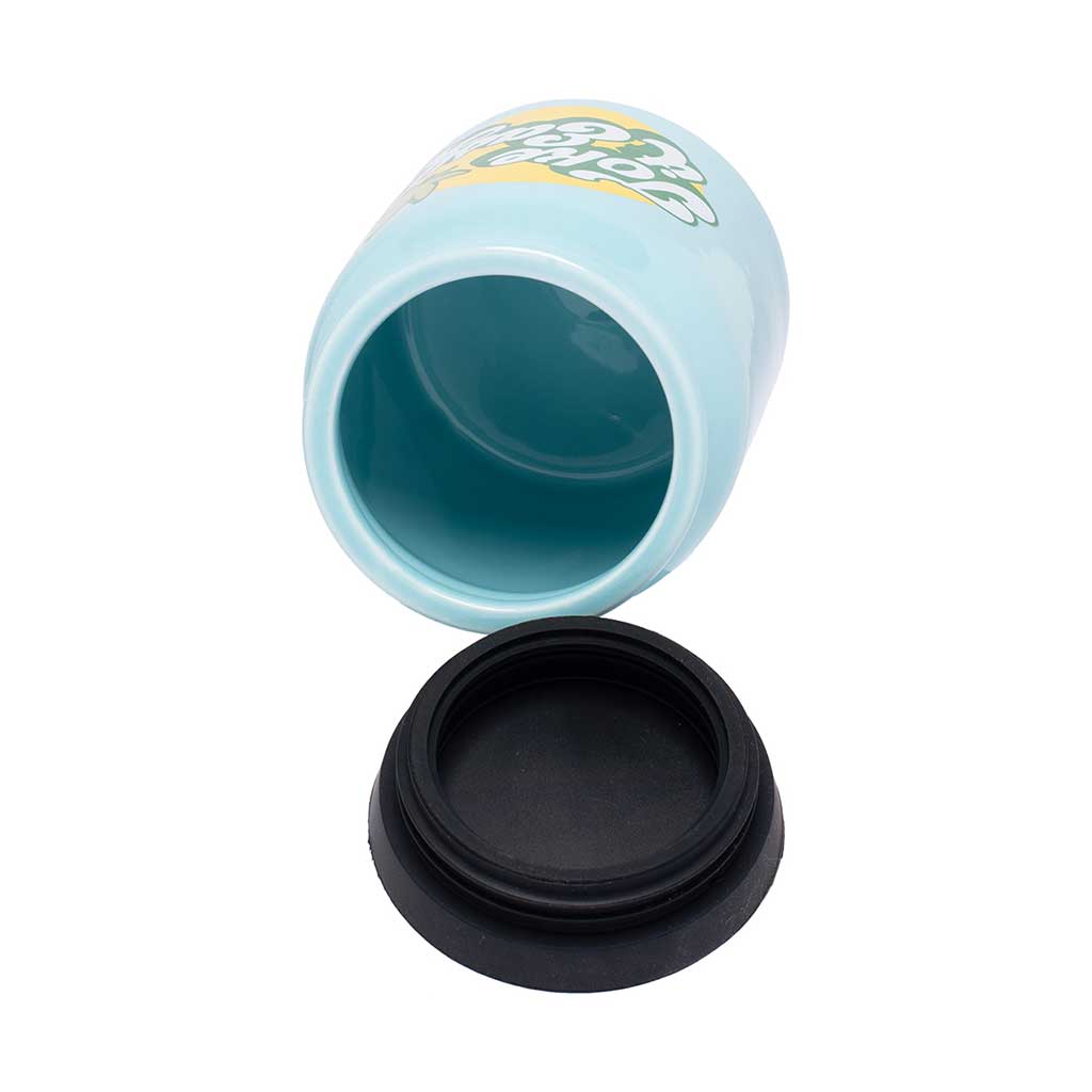 LARGE CERAMIC STASH JAR - TOKE IT EASY - Discreet Smoker