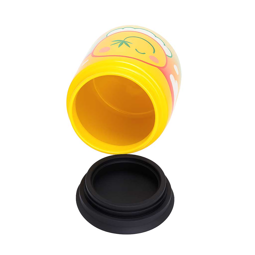 LARGE CERAMIC STASH JAR - STONED SMILEY - Discreet Smoker