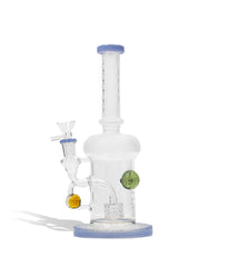 9 Inch Water Pipe with Honey Comb Perc and 14mm Funnel Bowl - Discreet Smoker