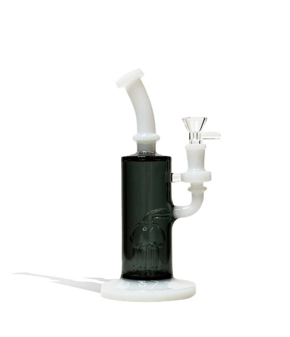 9 inch Dual Colored Water Pipe with 8 Arm Tree Perc - Discreet Smoker