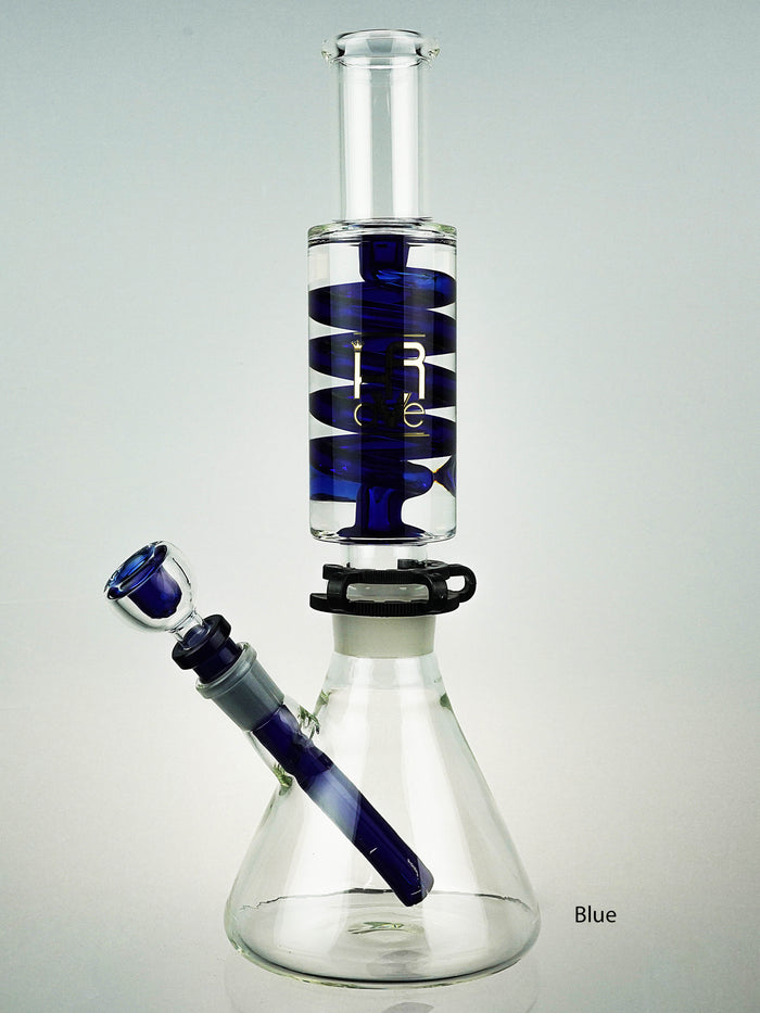 Krave Glass Laboratory Bong, Blue