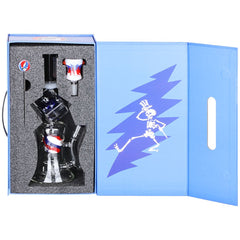 Grateful Dead x Pulsar Tesseract Hypercube Glass Water Pipe - Discreet Smoker