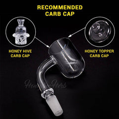 HONEY CYCLONE QUARTZ BANGER - 90° DEGREE | YL - Discreet Smoker