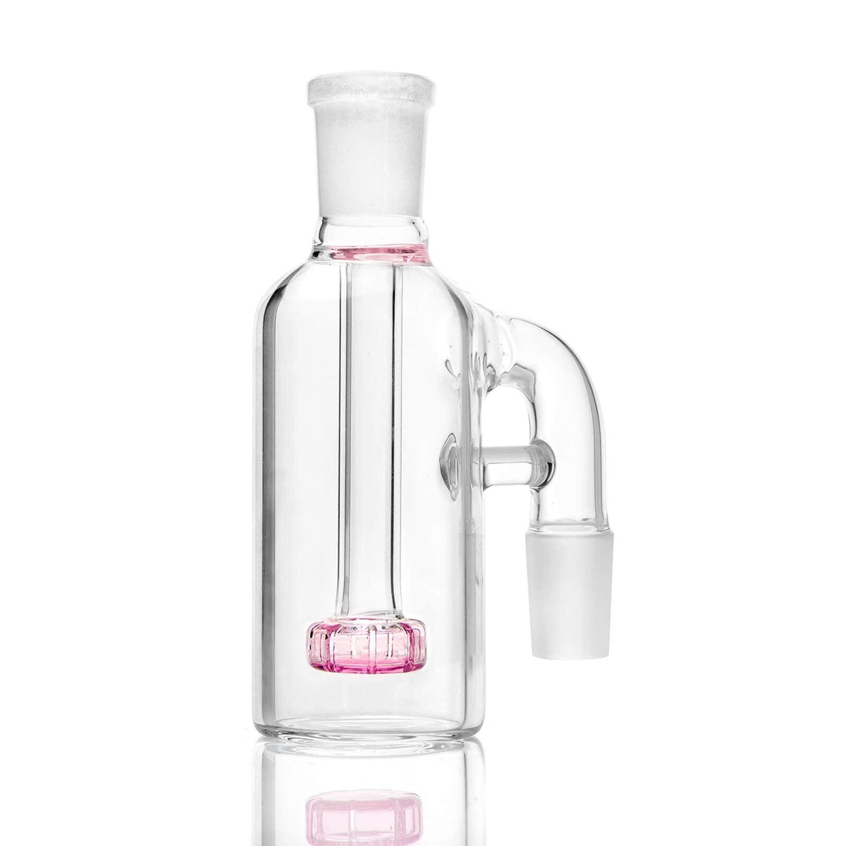 18mm 90 degree Ash Catcher Pink - Discreet Smoker