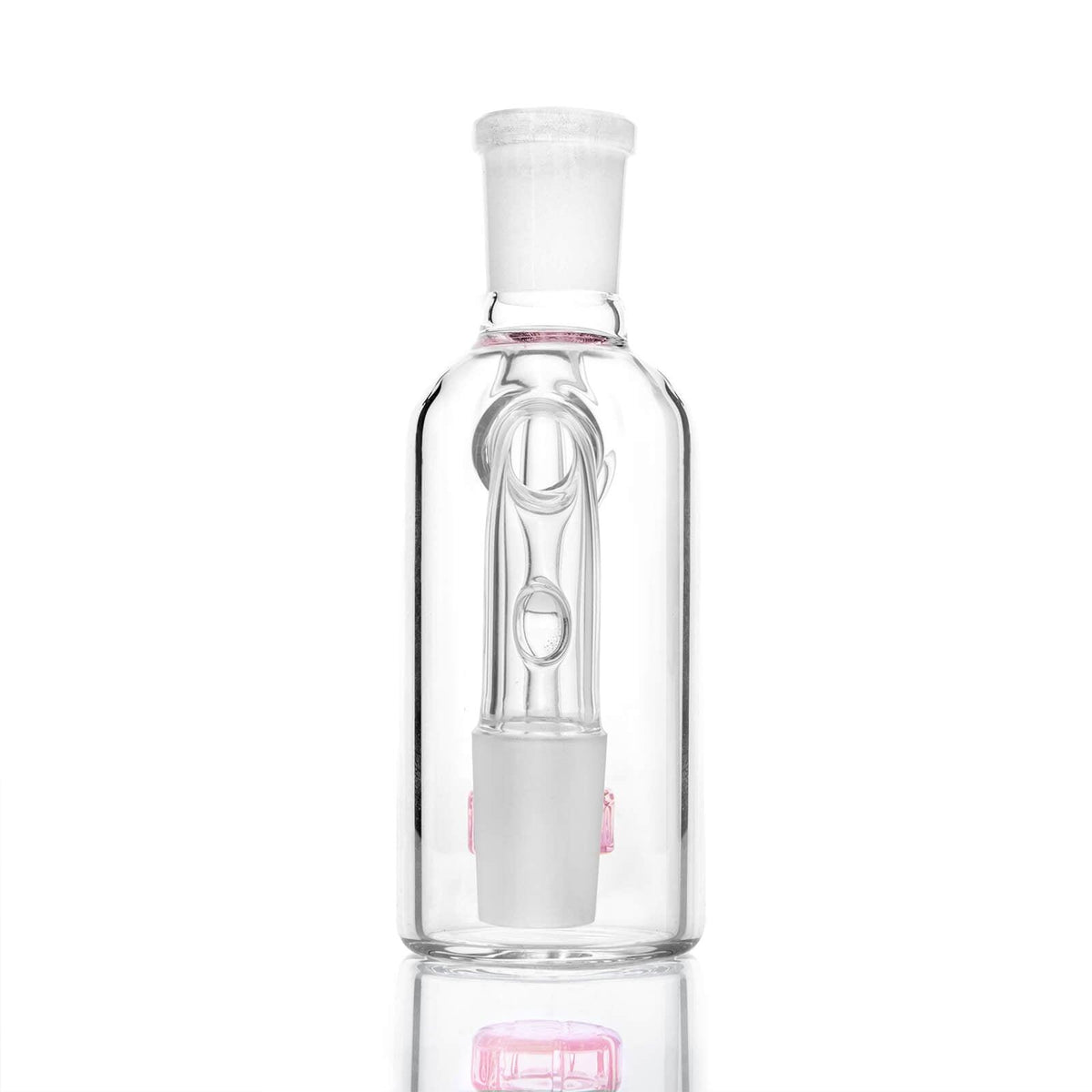 18mm 90 degree Ash Catcher Pink - Discreet Smoker