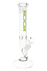 ROOR 14″ 50 mm Straight Tube Bong – Ice Pinch – 5 mm Thick - Discreet Smoker
