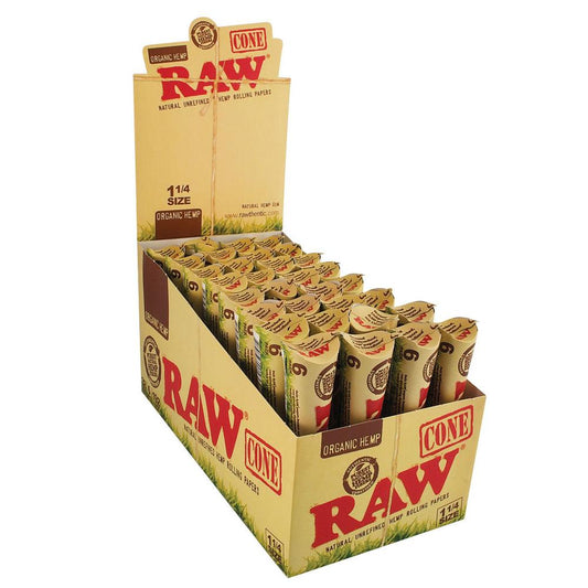 RAW Organic Hemp Cones - Discreet Smoker