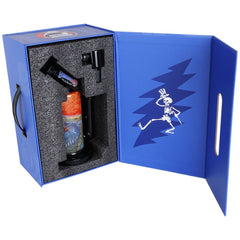 Grateful Dead x Pulsar Inside Print Water Pipe - 8.5" / 14mm F / Boxer - Discreet Smoker