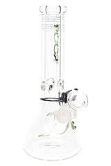 ROOR 10" Beaker Bong – Ultra-Thick 7 mm Glass, Glass-on-Glass - Discreet Smoker