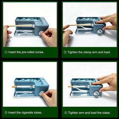 Cigarette Rolling Machine, Electric Pre-Roll Cone, Usb-C/Battery