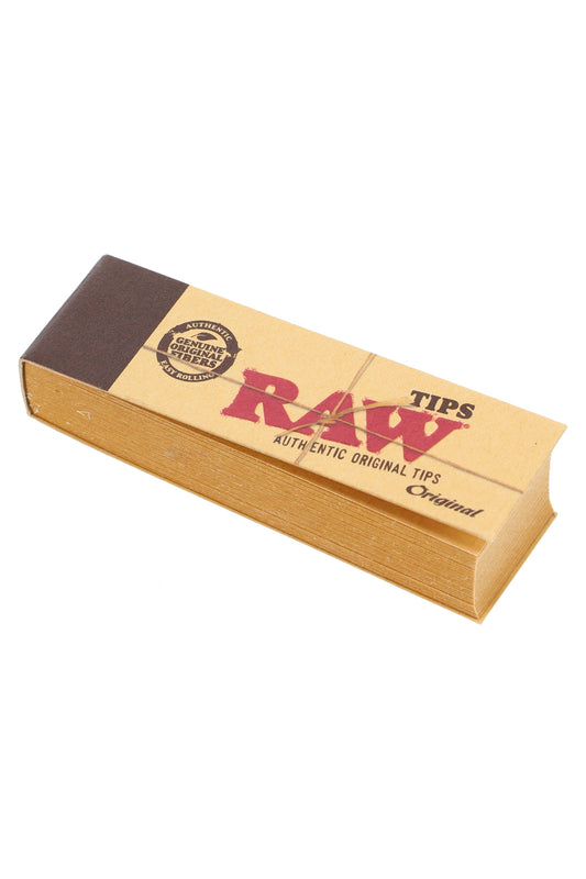 RAW Original Unrefined Tips – 50 Pack Box - Discreet Smoker