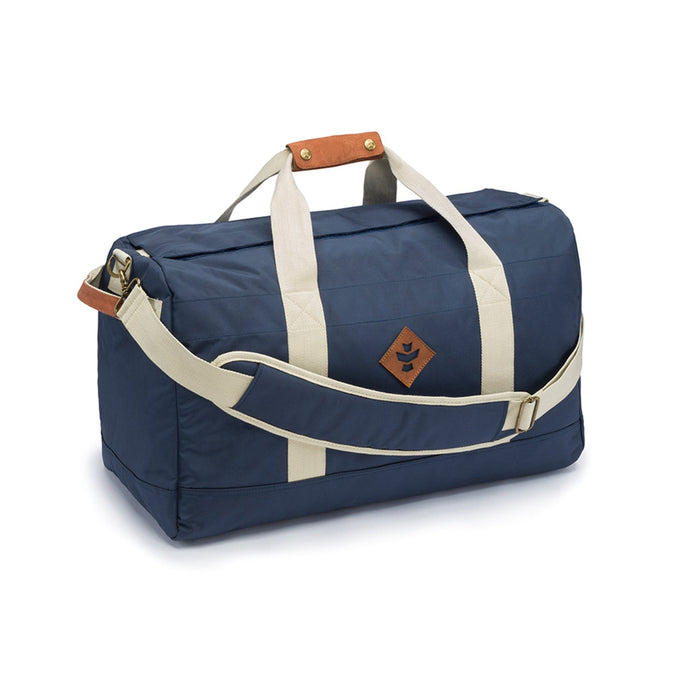 Revelry Around-Towner - Smell Proof Medium Duffle, Navy Blue