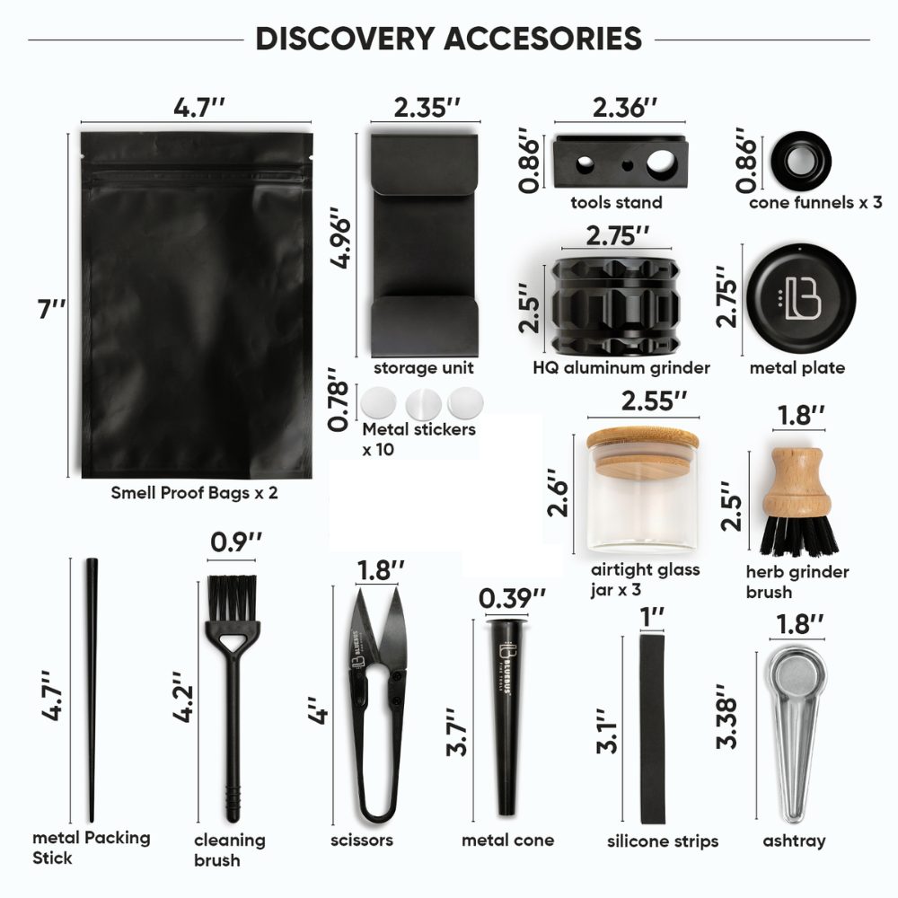 DISCOVERY 2.0 Storage Stash Box with Fingerprint Lock - Discreet Smoker