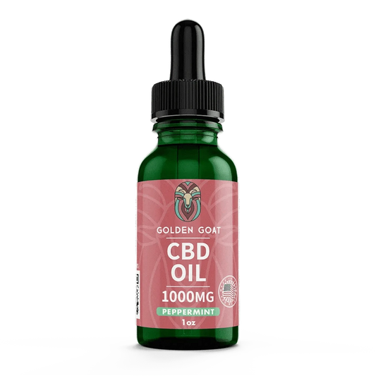 CBD Hemp Oil 1000MG - Peppermint - Discreet Smoker